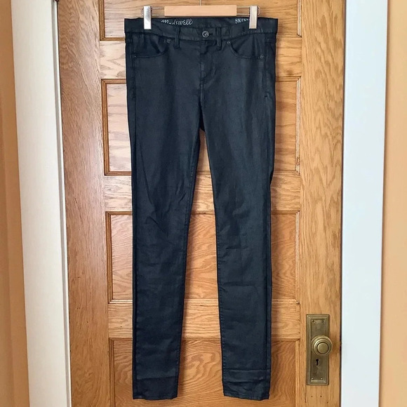 MADEWELL 9" Mid-Rise Skinny Jeans Coated Edition Size 28/32 - Picture 2 of 15